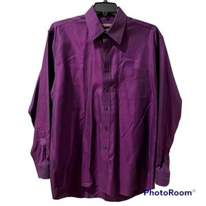 Forsyth of Canada Long Sleeve Shirt Button Up Purple Like New Great Look…